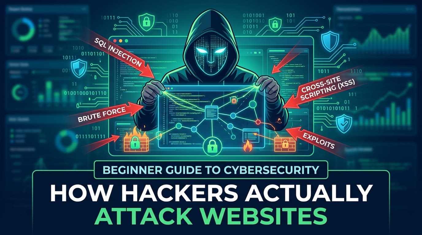 Beginner Guide to Cybersecurity: How Hackers Actually Attack Websites