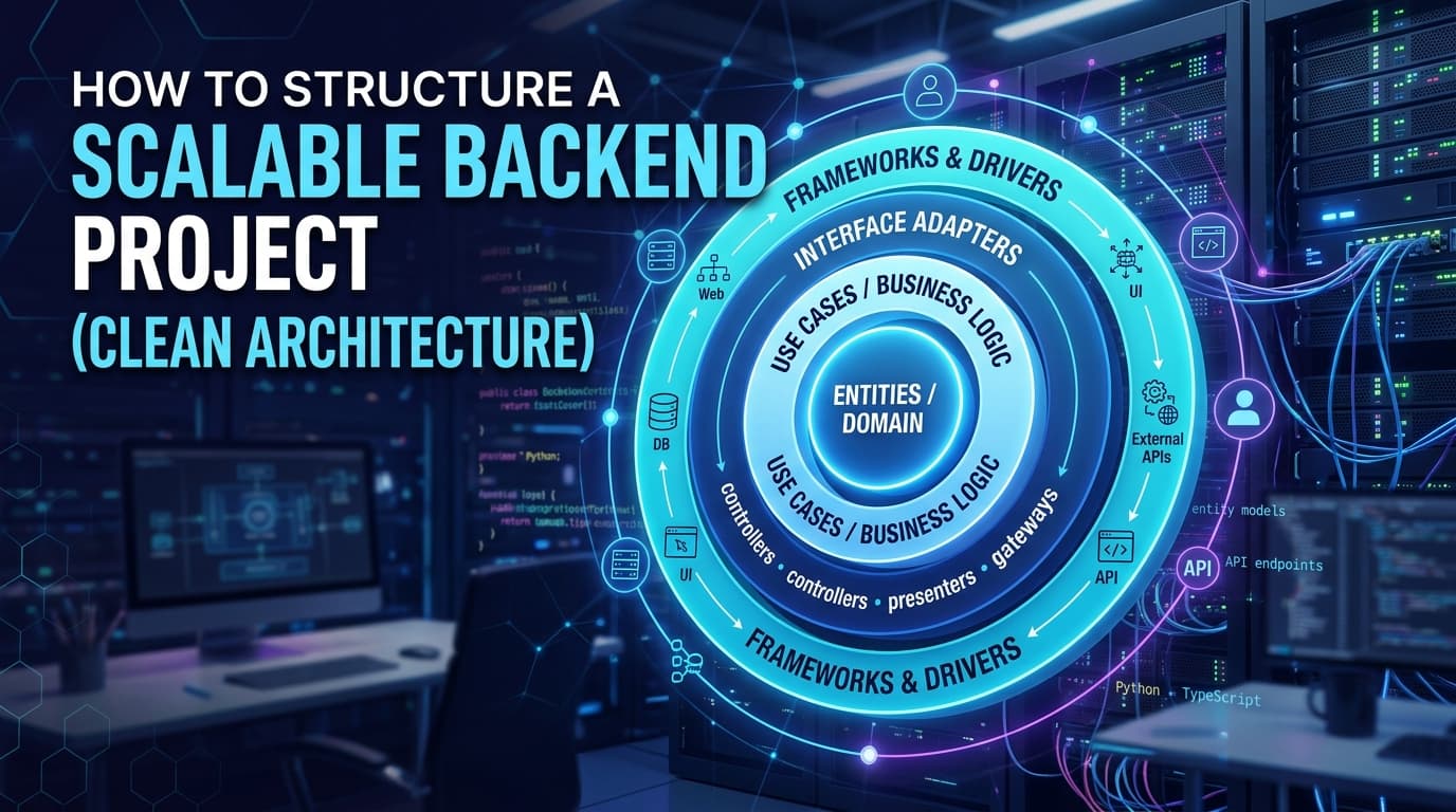 How to Structure a Scalable Backend Project (Clean Architecture)