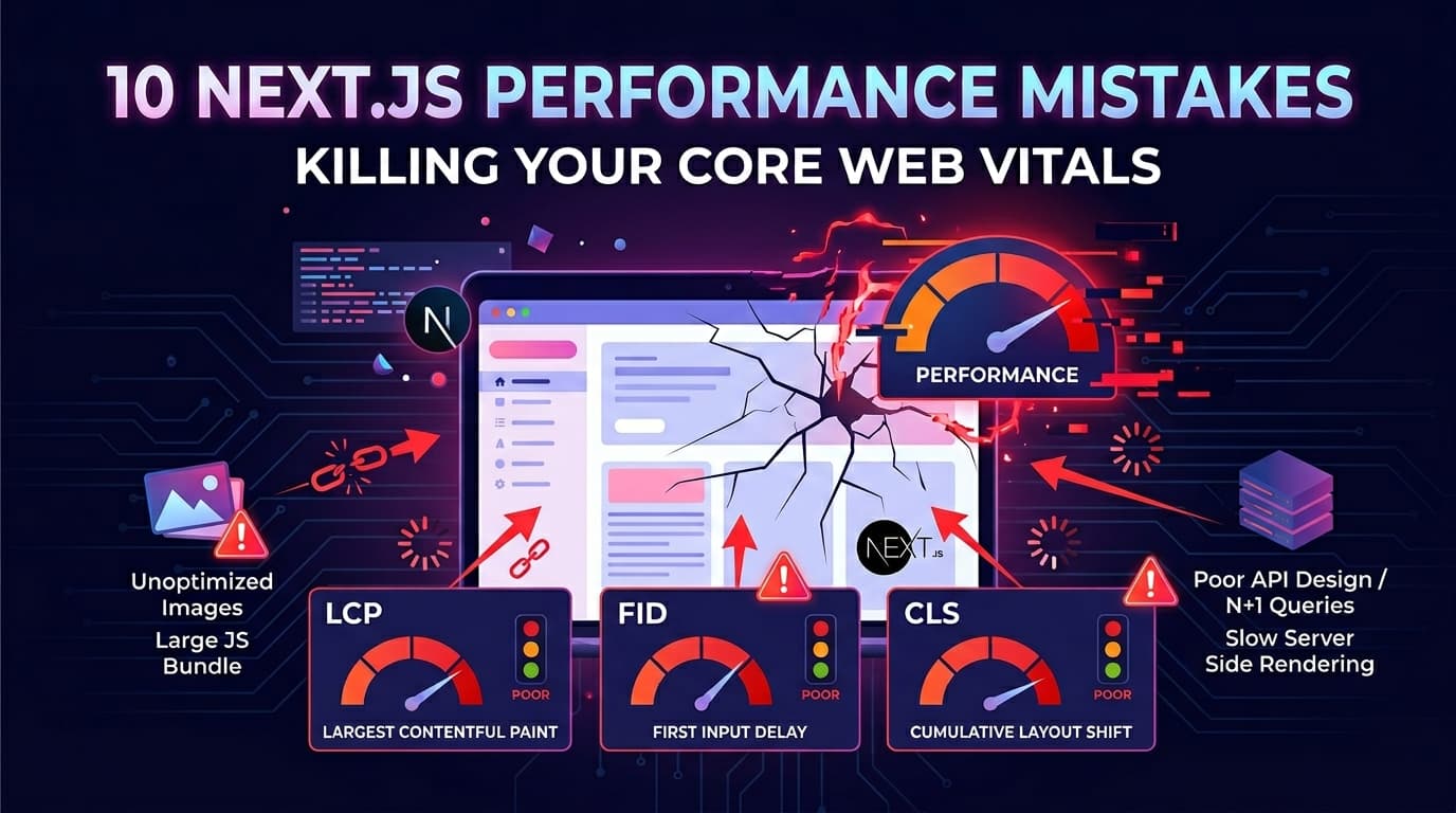 10 Next.js Performance Mistakes Killing Your Core Web Vitals